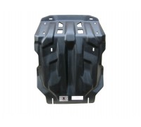 Защита картера, КПП и РК Toyota Hilux 2.5TD/3.0TD 2012+  (композит 10 мм)