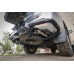 Бампер РИФ силовой задний Toyota Land Cruiser Prado 150 c квадратом под фаркоп, калиткой, подсветкой номера