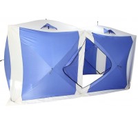 Палатка для зимней рыбалки TRAVELTOP двойная (200x400x215 см)  Синяя