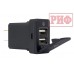 Розетка USB 2 QC 3.0  для Toyota 30x22х38